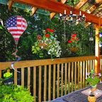 2 Pack American Flag Deluxe Hot Air Balloon Patriotic Everyday Wind Twister Garden Windmills Spinners Decoration 59" L for Outdoors, Lawn, Yard, Ornament Decor, Patriotic Wind Catchers - Image 7