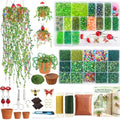 Ohanniewa 11300PCS 4 Pack Beaded Plant Kit with Fridge Magnets, DIY Hanging Plant Crafts with Video Tutorials, Handmade Gifts for Plant Lovers, Cute Desk & Refrigerator Decor by Ohanniewa