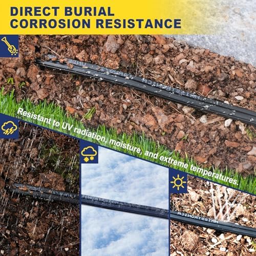 haisstronica 16/2 Low Voltage Landscape Wire 500ft - Copper Direct Burial Waterproof Cable for Landscape Lighting, Outoor Pathway Lights & Garden LED,UL Listed,UV Resistant - Image 3