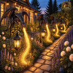2027 New Solar Dragon Fire Garden Light, Dragon Garden Statue Stake with Breathing Fiber Optic Flame, Weatherproof Solar Outdoor Decor for Lawn, Pathway, Flower Bed & Patio by Unknown