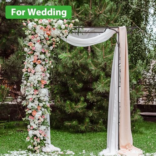 87in Garden Arbor Metal Arch Trellis for Climbing Plants Outdoor Wedding - Image 7