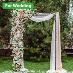 87in Garden Arbor Metal Arch Trellis for Climbing Plants Outdoor Wedding - Image 7