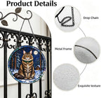 Stained Glass Window Hanging Maine Coon Suncatcher Gifts for Him 9.8" - Image 3