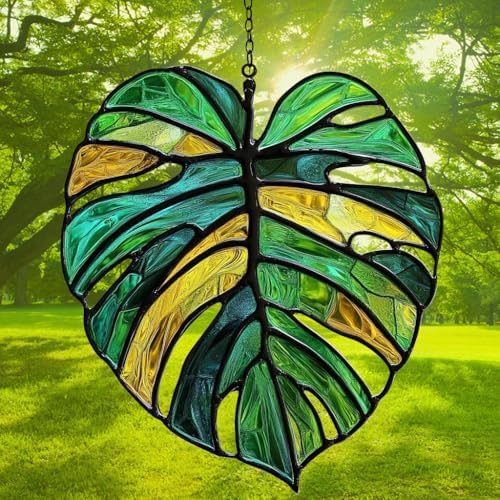 Monstera Leaf Acrylic Suncatcher - Image 3