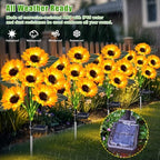 ostritec Solar Lights Outdoor Garden Decor 6 Pack, 36 Sunflower, Waterproof - Image 4