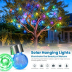 SOLPEX Solar Hanging Lanterns Solar Christmas Lights Outdoor Ornaments 16 Pc - Image 2