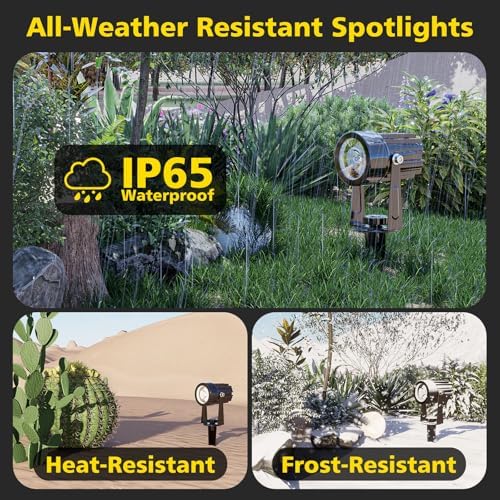 T-SUN 2-in-1 RGB Solar Spot Lights Outdoor Waterproof, Dusk to Dawn - Image 7
