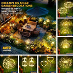 GIGALUMI 6 Pack Solar Firework Lights Outdoor, Garden Decor, Warm White - Image 2