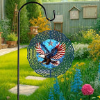 Patriotic Eagle American Bald Eagle Wind Spinner TQN3943WS, 12 inches - 3D Hanging Wind Spinners Outdoor, Yard, Garden Decor - Image 3