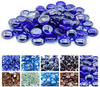 GasSaf 3/4 Inch Cobalt Blue Fire Glass Beads for Fire Pit, 10 Pound by GasSaf