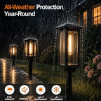 Tenmiro Solar Pathway Lights Outdoor 8 Pack, Bright Solar Garden Lights - Image 6
