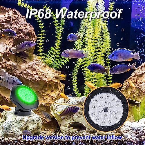 Solar Pond Lights, 18 LED Super Bright RGB LED Underwater Spotlights Color Changing Submersible Pond Light IP68 Waterproof Fountain Lights for Fish Aquarium Tank Garden Yard Pool (5-in-1) - Image 5