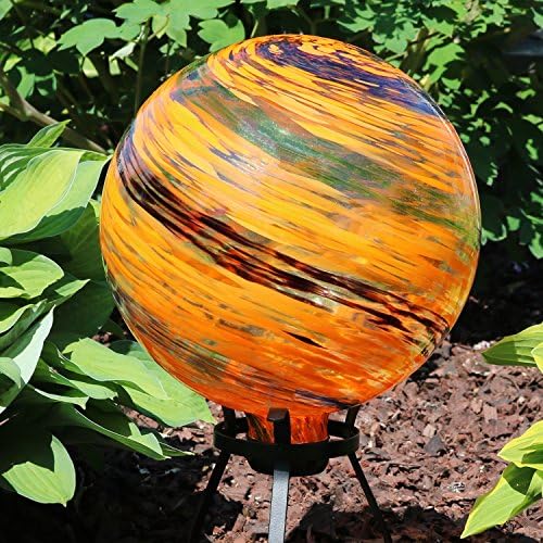 Sunnydaze 10" Glass Gazing Ball for Garden, Globe for Outdoor Display - Image 6