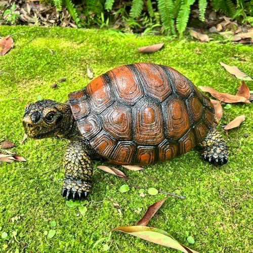 Turtle Garden Statue, Hand-Cast Resin, 13.1 inches, Antique Bronze - Image 6