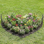 26 Pack Small Garden Fence, 24in(H) x 28ft(L) Decorative Fencing - Image 5