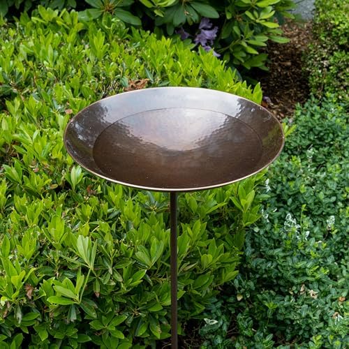 Achla Designs Burnt Copper Birdbath- Stake - Image 5