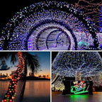 Solar Christmas lights Outdoor 4 Pack 480 LED Solar String Light Multicolor - Image 2