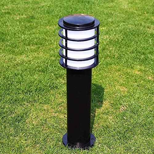 Outdoor Waterproof Bollard Light IP65 LED Pathway Lamp E27 Post Lighting for Garden, Landscape, Patio Driveway Lighting, Durable Aluminum Post, Black Finish - Image 5