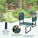 Goplus Garden Kneeler and Seat, Foldable Garden Bench for Kneeling & Sitting, Widened 8" EVA Soft Foam Pad, Heavy-Duty Garden Stool w/ 2 Large Tool Pouches, Gardening Gift for Women Men Seniors - Image 5