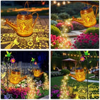 Hummingbird Solar Lights Outdoor Waterproof, Birthday Gifts for Christmas Mom Grandma Women, Solar Watering Can Lights with Shepherd Hook, Metal Hanging Lantern Garden Decor Yard Outside Patio Lawn - Image 6