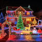 Toodour Solar Christmas Lights Outdoor, 2 Packs Solar String Lights - Image 2