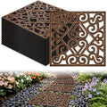 Pangda 8 Pcs Rubber Stepping Stones Garden Path Pavers 15x15 Inch, Copper by Pangda