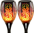 Walensee Solar Lights Outdoor Upgraded 43"(2 PACK) 96 LED Waterproof Flickering Flames Torch Lights Outdoor Solar Spotlights Landscape Decoration Lighting Dusk to Dawn Auto On/Off Security Torch Light by Walensee