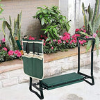 Foldable Garden Kneeler Gardening Bench with Soft Kneeling Pad for Gardening Flowers and Vegetables Balcony Care Potted Plants Yard Cleaning Home Cleaning - Image 2