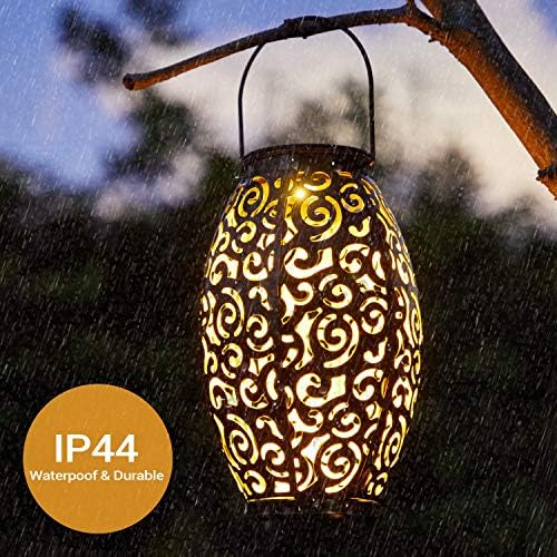 Solar Lanterns Outdoor Waterproof 2 Pack Solar Garden Lanterns Garden Decor - Image 4