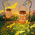 Solar Lanterns Outdoor Dragonfly Garden Decor, Birthday Gifts for Women Mom by stadeco