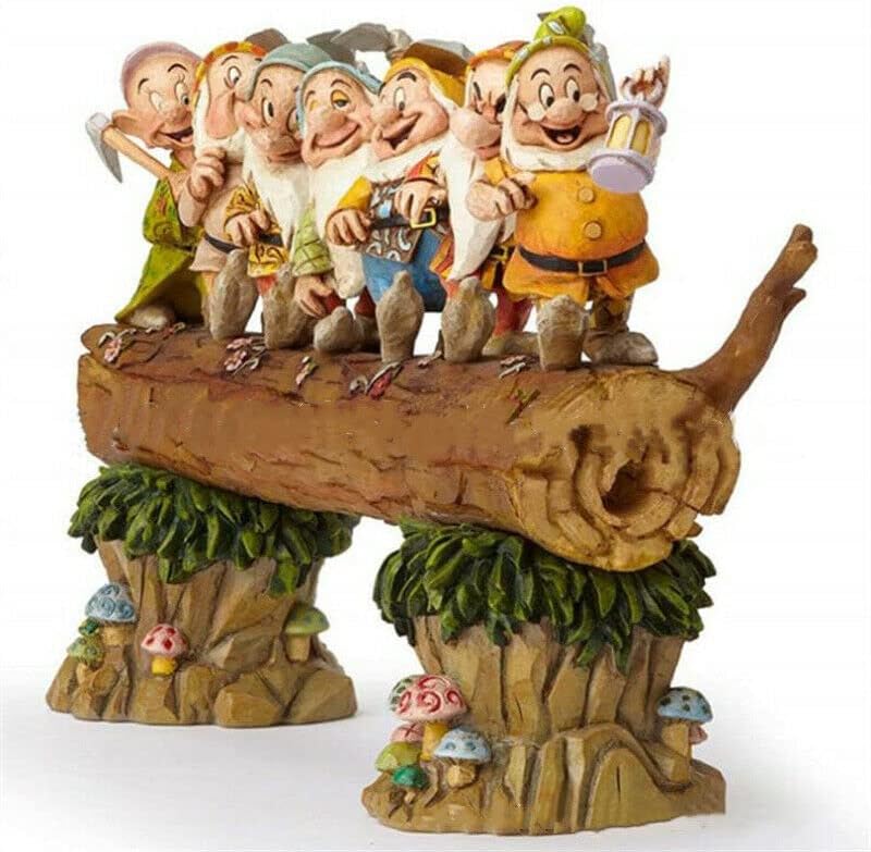 Seven Dwarfs Garden Statues,Fairy Garden Gnome Statues, Handmade Outdoor Garden Gnome Resin Crafts Kit，Garden Figurines for Outdoor Home Yard Decor Gift by Unknown