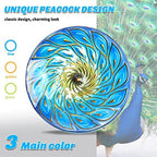 MUMTOP Hanging Glass Bird Bath Peacock Outdoor Birdfeeder Garden Yard Decor - Image 5
