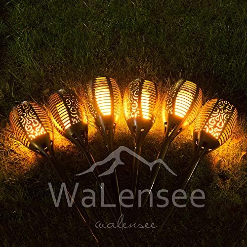 Walensee Solar Lights Outdoor Upgraded 43"(2 PACK) 96 LED Waterproof Flickering Flames Torch Lights Outdoor Solar Spotlights Landscape Decoration Lighting Dusk to Dawn Auto On/Off Security Torch Light - Image 3