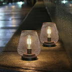 JHY DESIGN Set of 4 Metal Cage LED Lantern Battery Powered Cordless Accent Light with LED Great for Weddings Parties Patio Events for Indoors Outdoors - Image 5