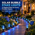 Solar Bubble Pathway Lights, 8 Modes Crystal Lights for Yard Walkway，E：40pc - Image 2