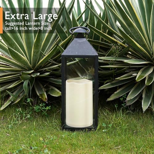 Homemory 6" x 9" Extra Large Outdoor Waterproof Candle with Auto 6H Timer - Image 6