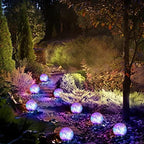 Tuanse 4 Pack Solar Globe Lights Cracked Glass Garden Yard Decor(4.7 in,Multicolor) - Image 5