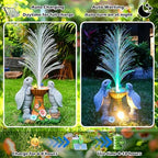 Solar Turtle Garden Statues with LED Lights, Resin Turtles Figurine Outdoor Decorations Colour Changing Optical Fiber Solar Light, Outside Art Decor for Lawn,Yard, Unique Housewarming Gifts - Image 5