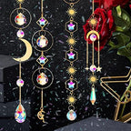 Ysleen 16 Pcs Hanging Crystals Suncatcher for Window with Chain, Rainbow - Image 5