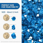 NUPICK 20 Pound Fire Glass, 1/2 Inch Reflective Fire Pit Glass - Image 2