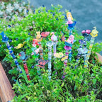 AIPRIDY DIY Crystal Beaded Fairy Wand Garden Stakes Kit, Colorful Decorative Wands with Assembly Guide, 12 or 10 Inch Threaded Rods,Outdoor Garden Decoration Set (252, Rainbow+Fairy Tale Top) - Image 2