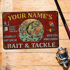 Fishing Décor For Home Personalized Fishing Sign Bait & Tackle Custom Fishing Décor Rustic Cabin Décor Lake House Wall Art Garage Décor Gifts for Him 108122002068 - Image 2