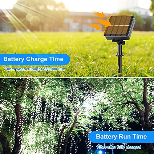 4-Pack Solar Fairy Lights Outdoor, Extra-Long 288FT 800LED String Lights - Image 4