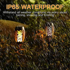 4-Pack Solar Lights 12 LED Flickering Flame Solar Torches Lights 19" Waterproof Outdoor Lighting Solar Powered Pathway Lights Landscape Decoration Lighting Auto On/Off for Garden Patio Yard - Image 5