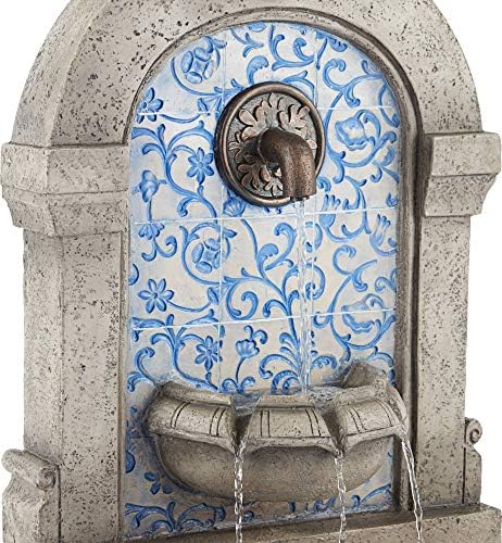 Manhasset 30 1/4" High Stone and Blue Outdoor Floor Large Fountain - Image 4