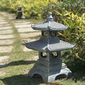 Outdoor Zen Garden Lantern Pagoda,2 Tier Pagoda Garden Statue by Buokaiw