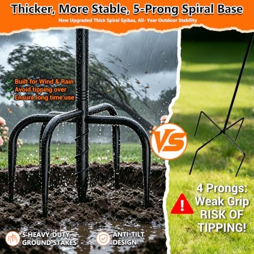 50" Tall Stainless Steel Bird Bath for Outside, Bird Water Feeder - Image 5