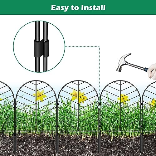 30 Pack Animal Barrier Garden Fence, Metal No Dig Panels, 32ft x 22in High - Image 3