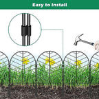30 Pack Animal Barrier Garden Fence, Metal No Dig Panels, 32ft x 22in High - Image 3