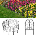 Decorative Garden Fence 19 Pack, 24in(H) x 20ft(L) Animal Barrier Fence, Rustproof Metal Fencing for Yard, Dog Rabbits Wire Section Garden Edging Border for Yard Patio Garden, Arched by Skcoipsra